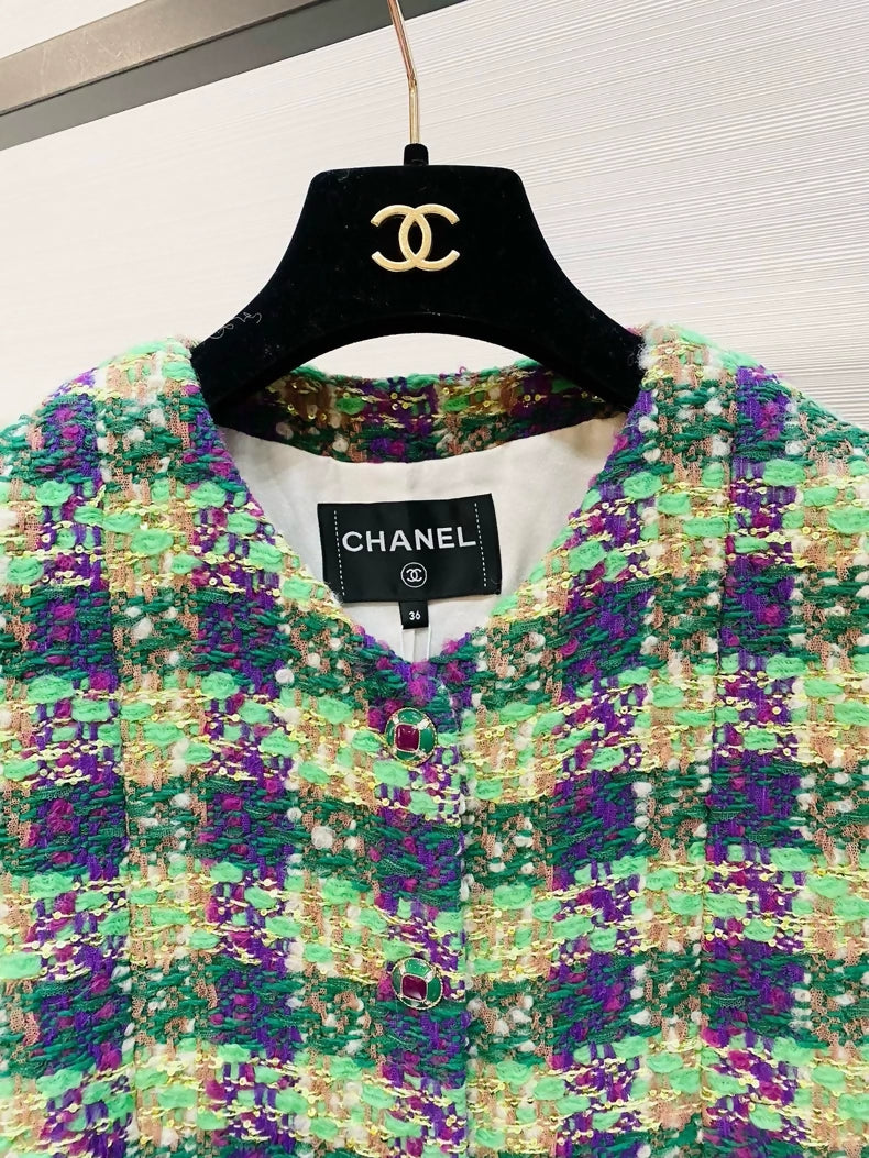 Chanel 25N Colorful Tweed Vest