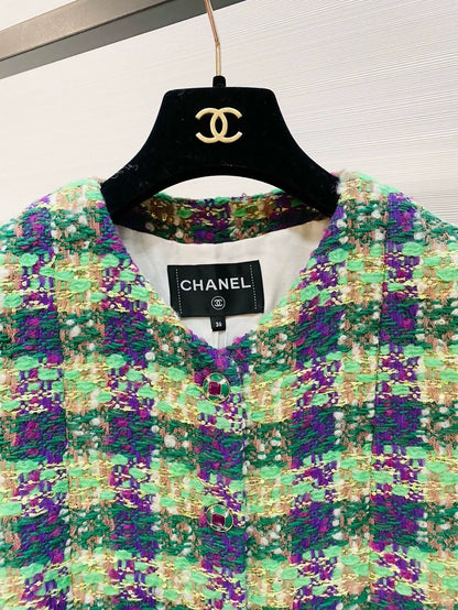 Chanel 25N Colorful Tweed Vest