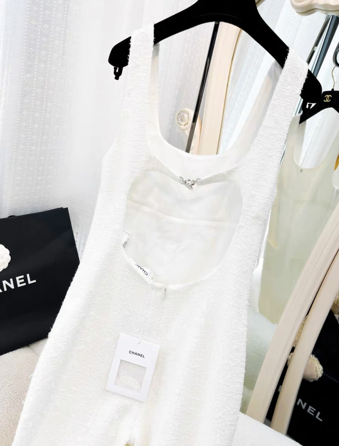 Chanel 23M coco beach White jumpsuit size 34FR