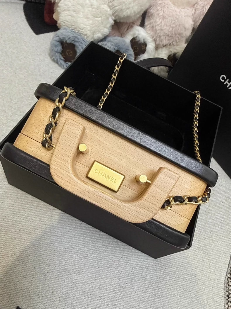 Chanel 22C Square Wooden Bag