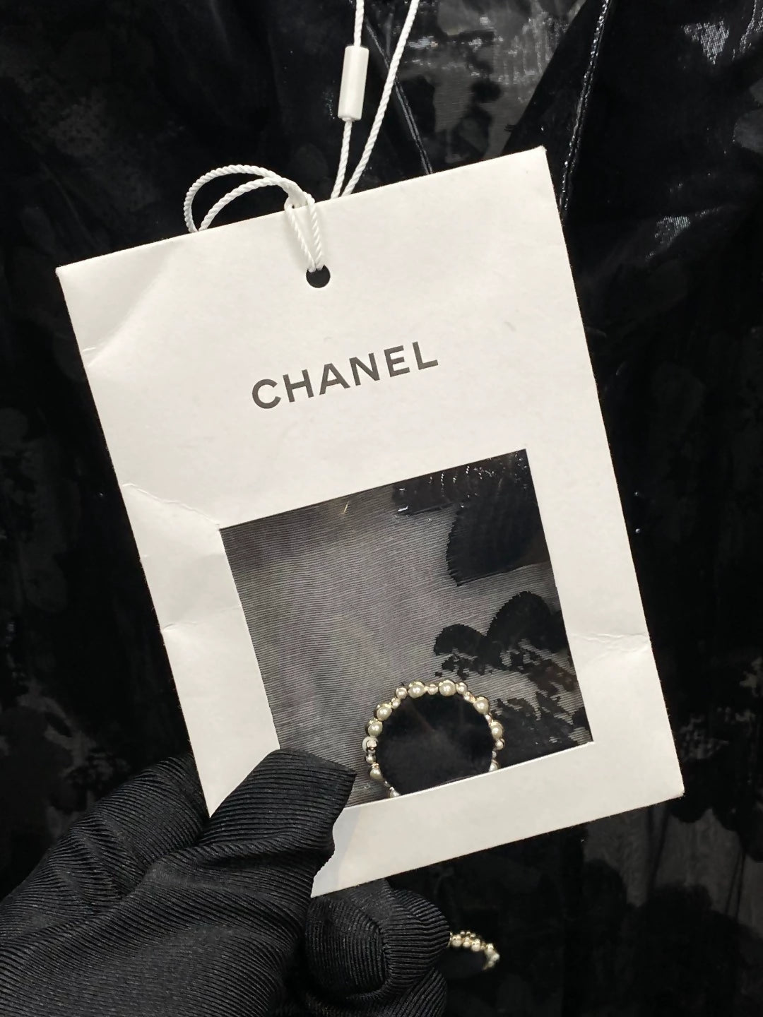 Chanel 21A Black silk coat