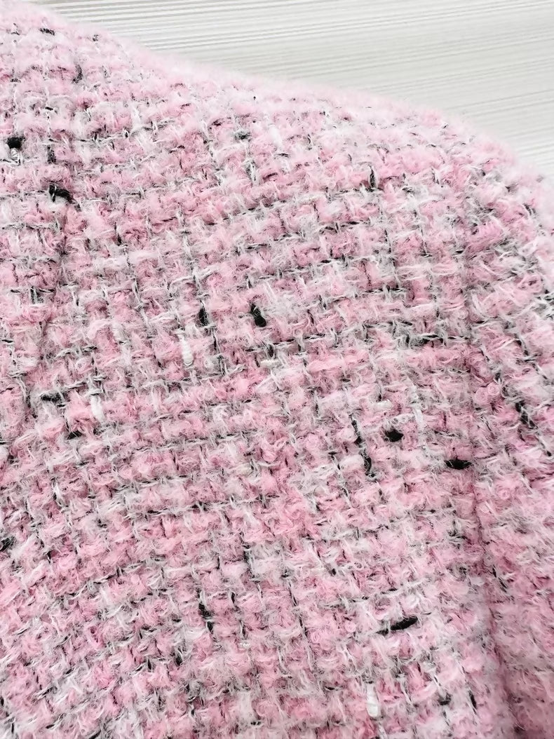 Chanel 25k pink tweed jacket