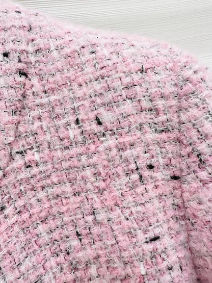 Chanel 25k pink tweed jacket