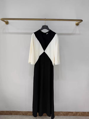 Dior black and white gown