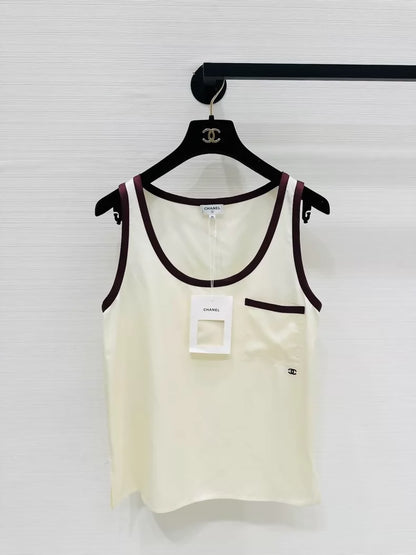 Chanel Spring/Summer 26p White Knit Vest F36