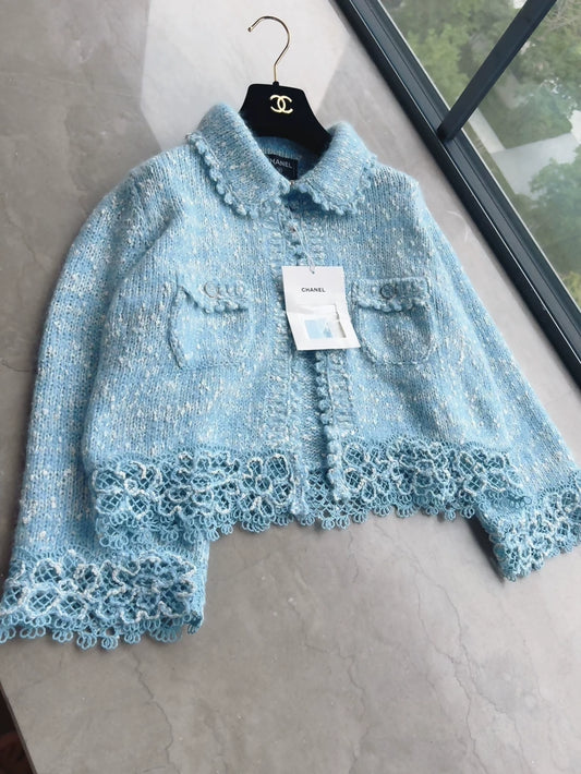 Chanel 25B blue jacket