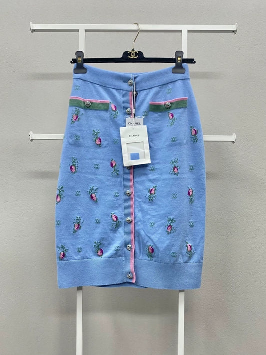 Chanel 22K blue skirt