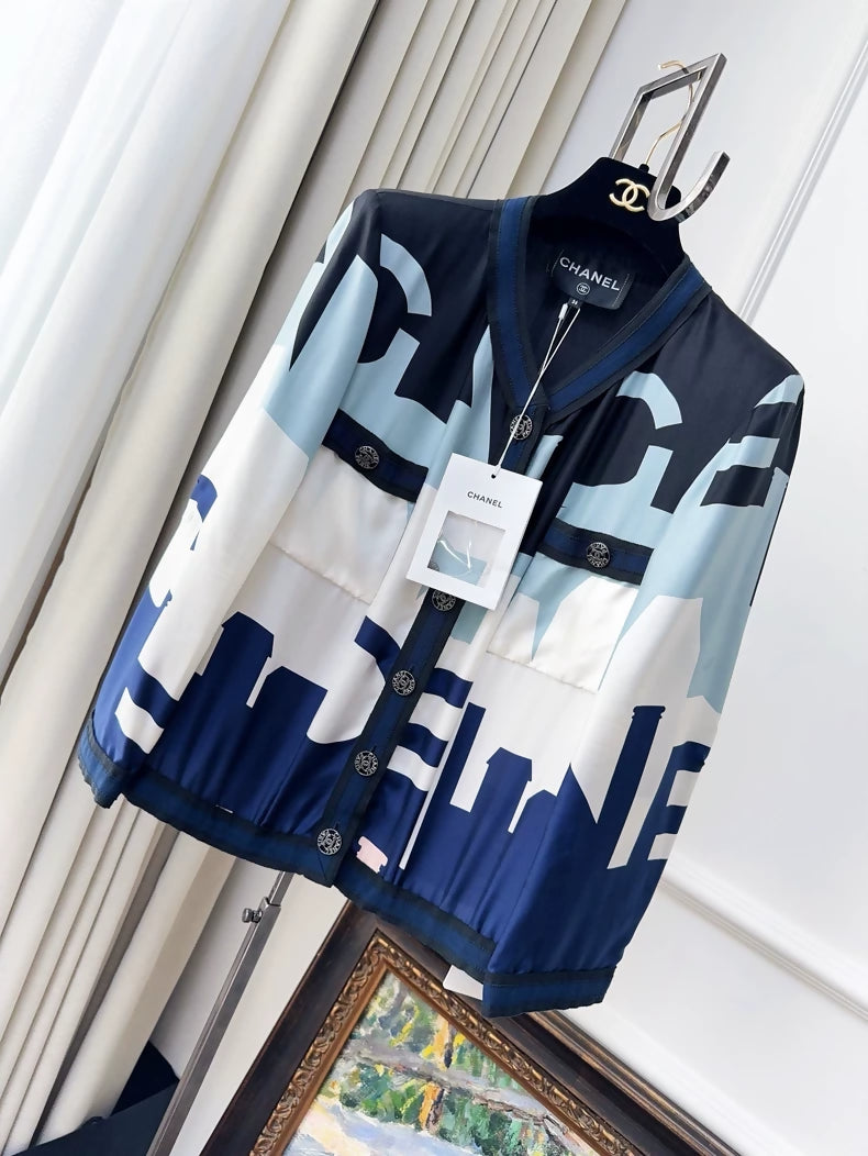 Chanel 20S Silk Shirt Jacket