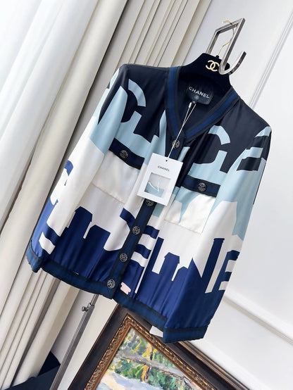 Chanel 20S Silk Shirt Jacket