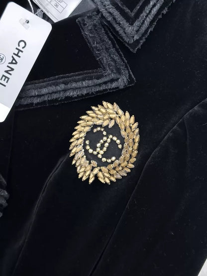 Chanel 2010 Black velvet jacket