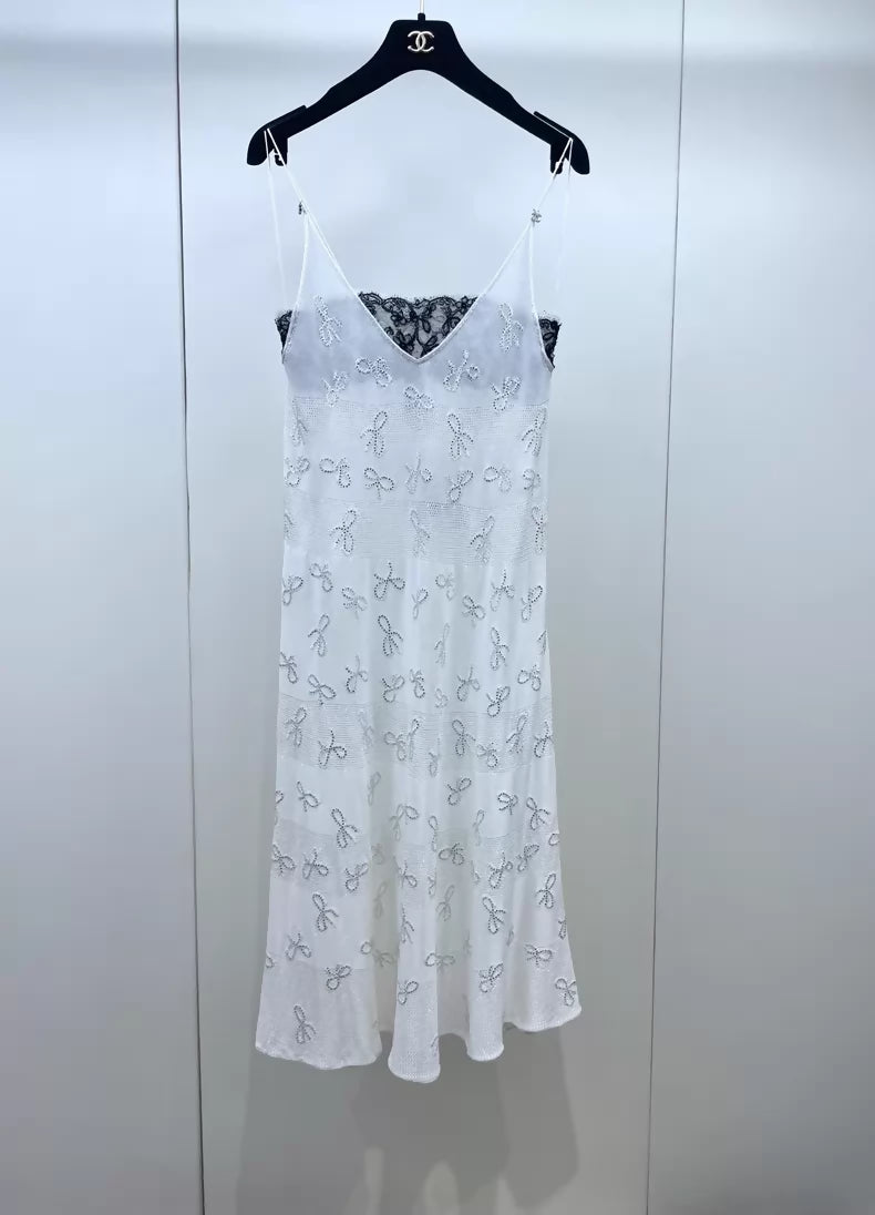 Chanel 24P white Lace Dress