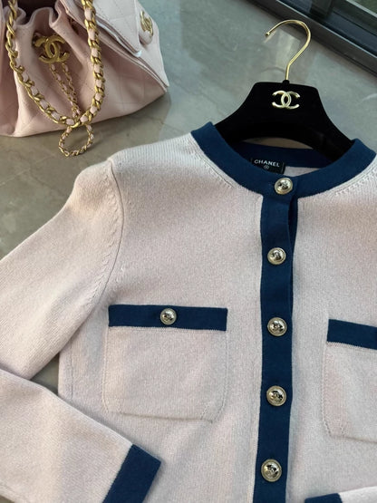 Chanel 21C 100% Cashmere Classic Cardigan
