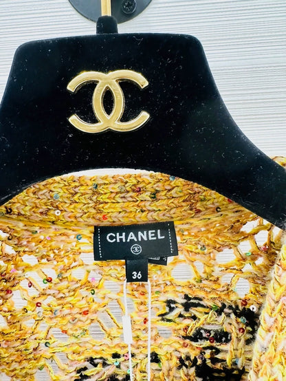 Chanel 24C cardigan multicolour sequined knit