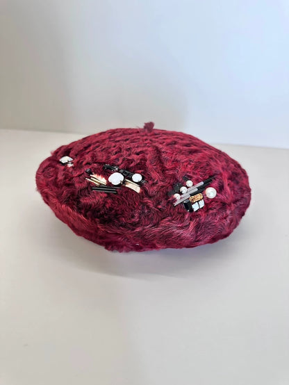 Chanel red beret