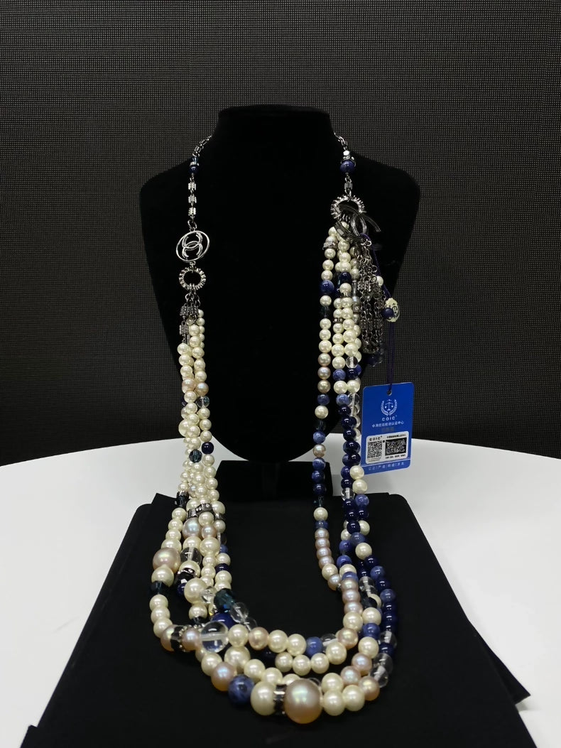 Chanel Pearl and Glass Multi-Layer Necklace