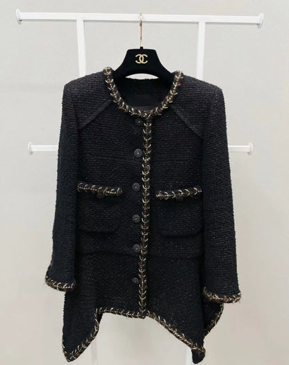Chanel 2018 black and gold jacket