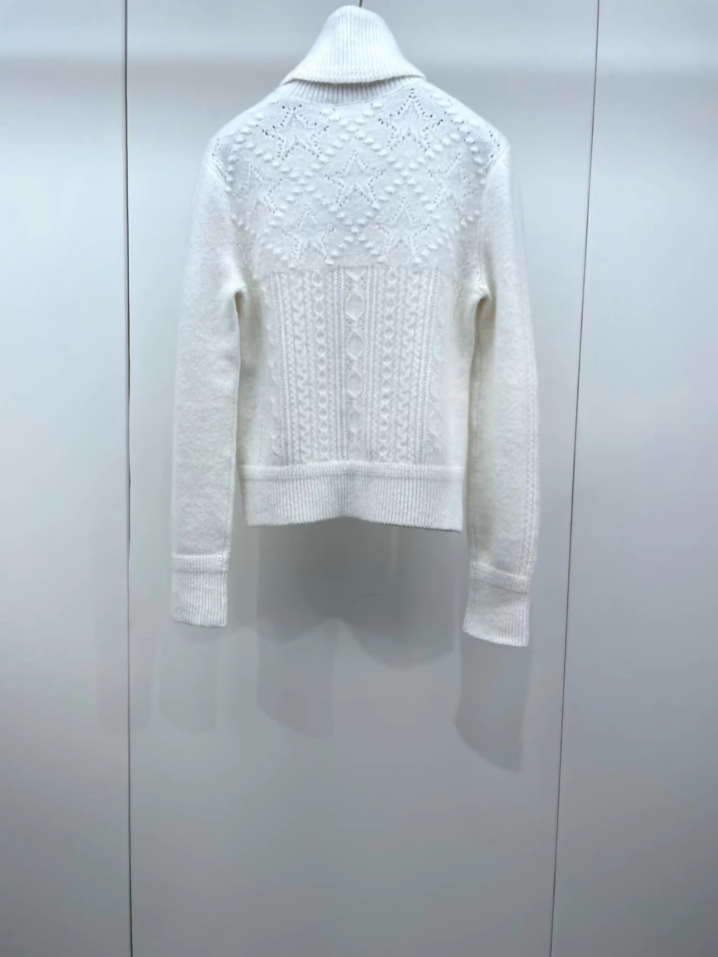 Chanel 23N Ski Collection Knitted Turtleneck Cashmere Sweater
