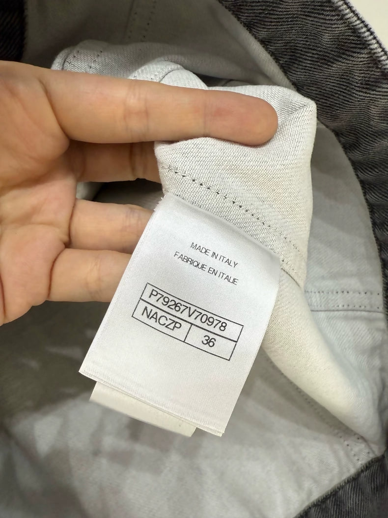 Chanel 25P Grey Denim Jacket