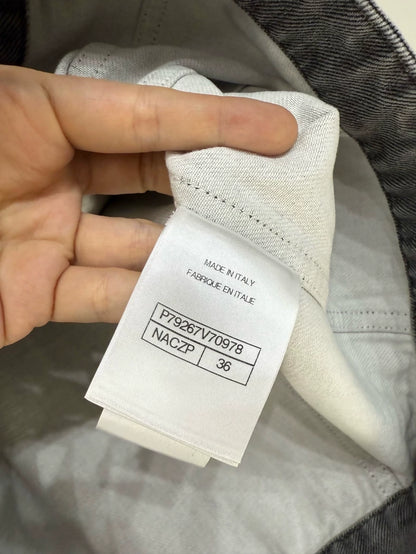 Chanel 25P Grey Denim Jacket