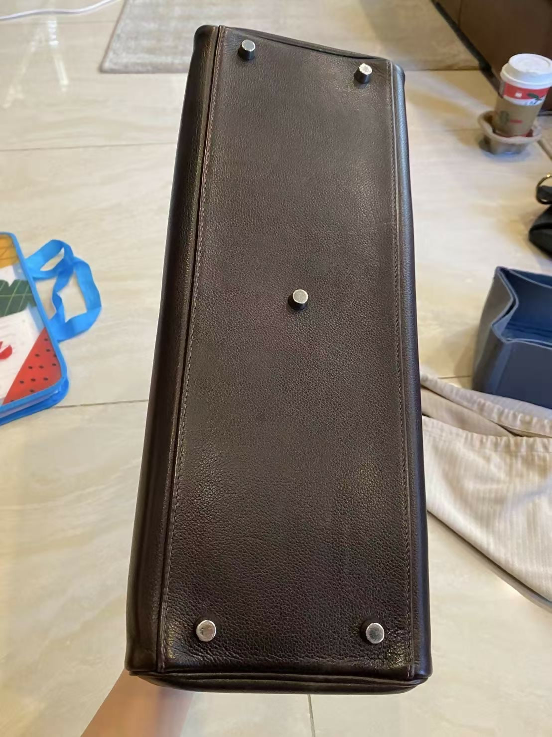 Hermes vintage Kelly shoulder brown