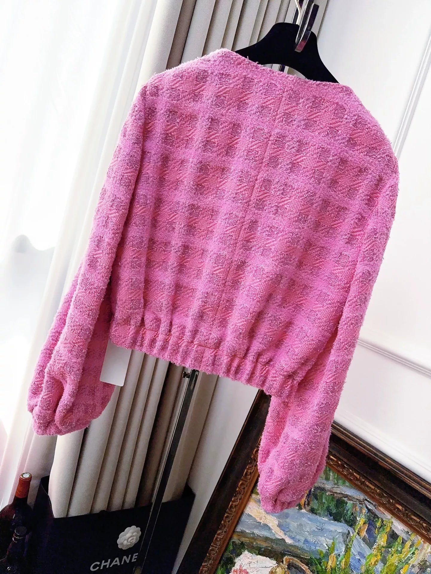 Chanel 24P Pink Tweed Jacket