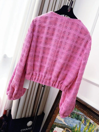 Chanel 24P Pink Tweed Jacket
