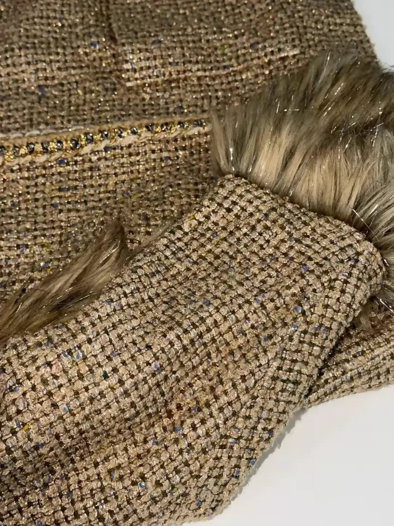 Chanel 21A Gold tweed Jacket