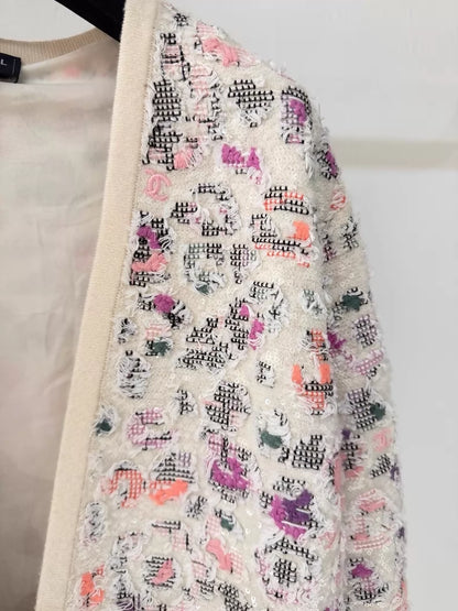 Chanel 22P Colourful Logo Sequin Cardigan