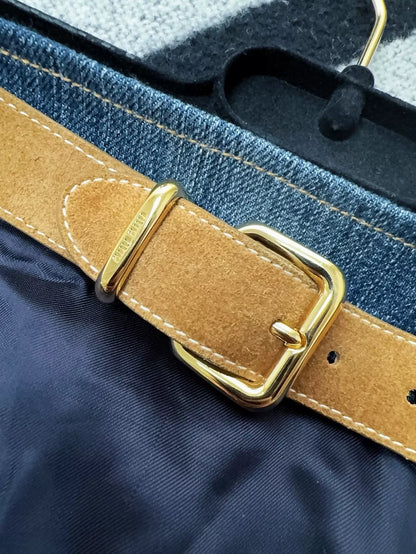 Miu Miu retro denim blue top