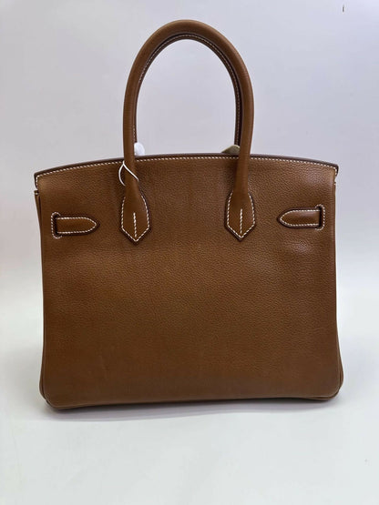 Hermès Birkin 30 Birkin Barenia Faubourg Leather with Gold Hardware U Stamp