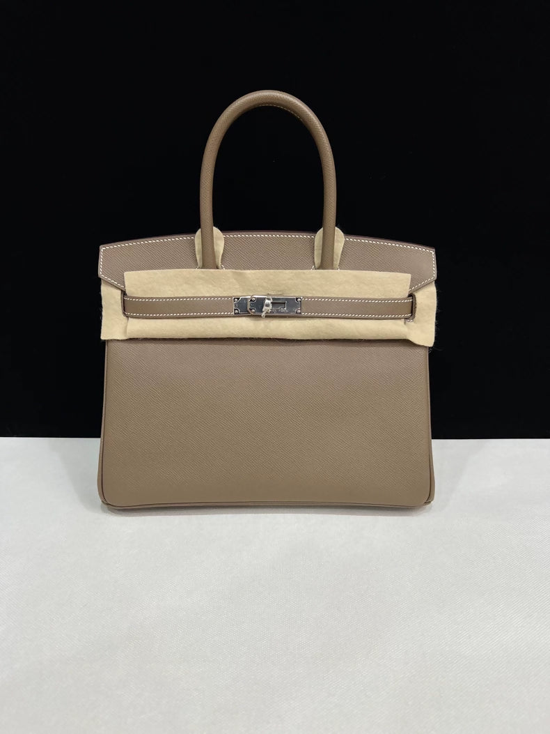 Hermes Birkin 30 Elephant Grey Togo Leather Palladium Hardware