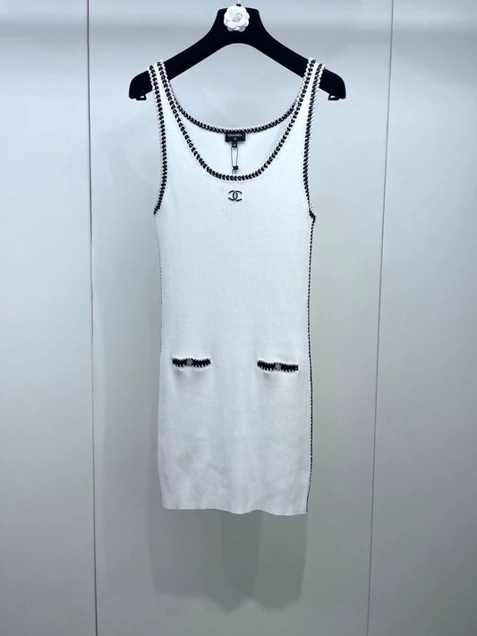 Chanel 22C white dress