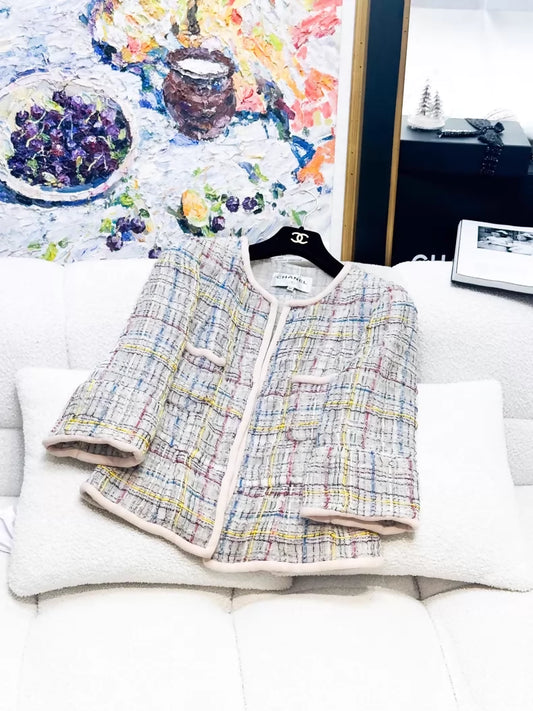 Chanel 17S multicolour tweed jacket,