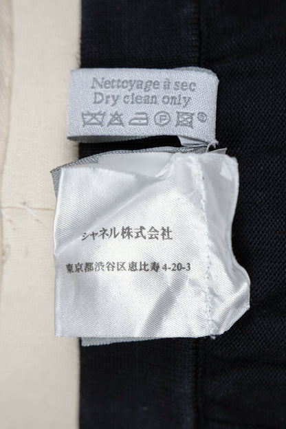 Chanel 2003 Vintage Navy Blue Knit Logo Lounge Set