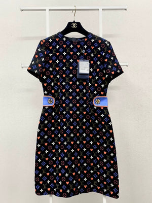 Louis Vuitton Limited Edition All-over Logo Print Dress