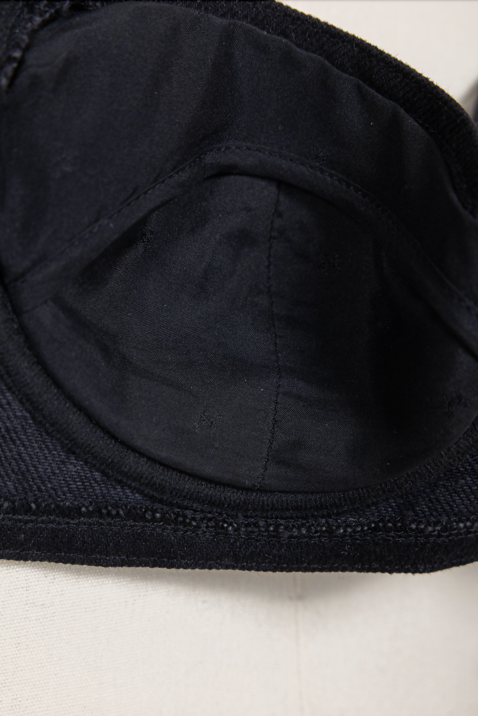 Chanel Vintage 1994 Spring/Summer Vintage Black Denim Bra Bustier