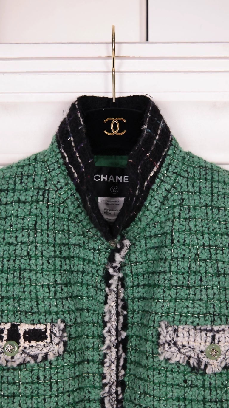 Chanel 2009 Fall/Winter Green Tweed Jacket