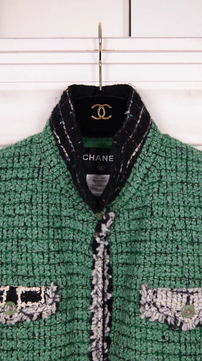 Chanel 2009 Fall/Winter Green Tweed Jacket