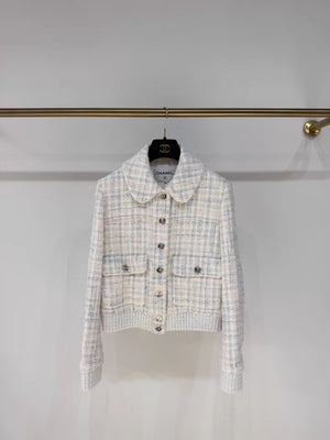 Chanel 25S colourful sequined tweed jacket