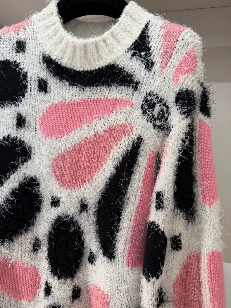 Chanel 23k Floral Print Pullover Sweater