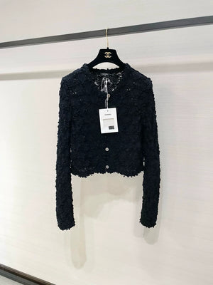 Chanel 25p black cardigan