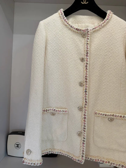 Chanel 26C light yellow ecru Jacket