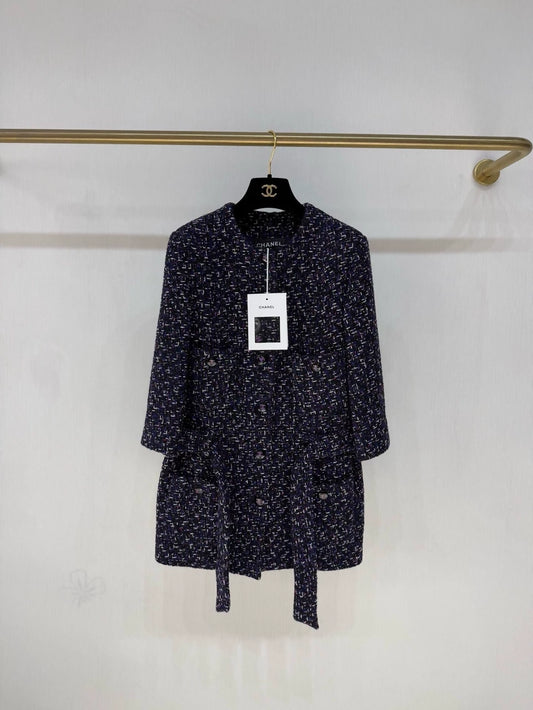Chanel 23B purple tweed jacket