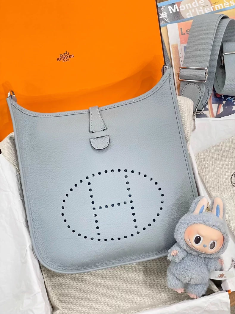 Hermès Evelyne 29 grey P0 TC leather palladium hardware