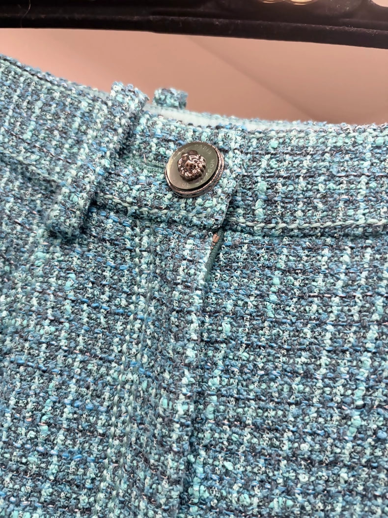 Chanel 22P Blue Tweed pants