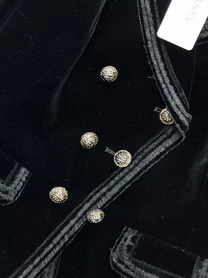 Chanel 2010 Black velvet jacket
