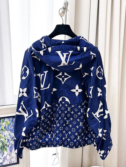 Louis Vuitton blue monogram cardigan