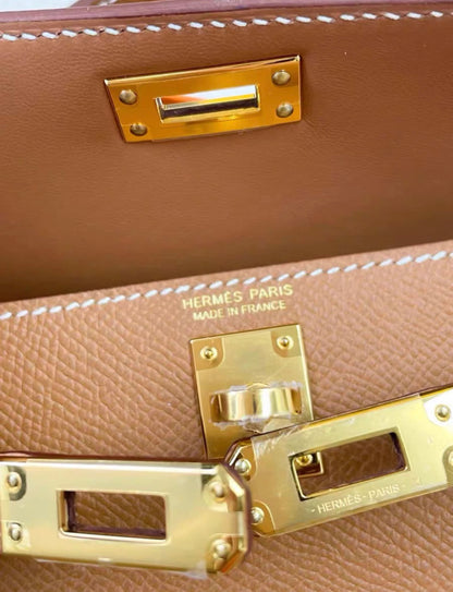 Hermes mini Kelly gold on gold hardware