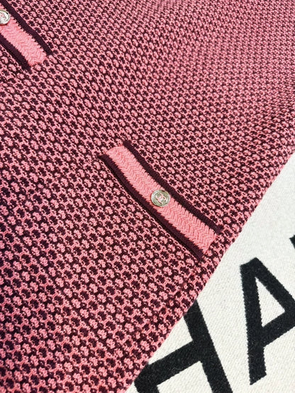 Chanel 23A black and pink dress