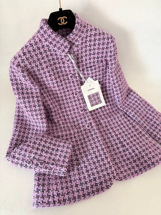 Chanel 24A Purple Tweed Jacket